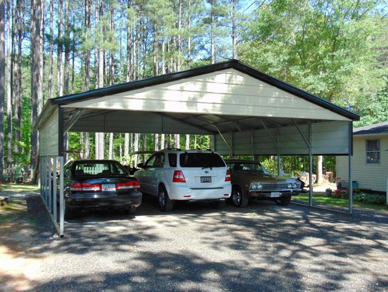 Vertical Roof Double Carport