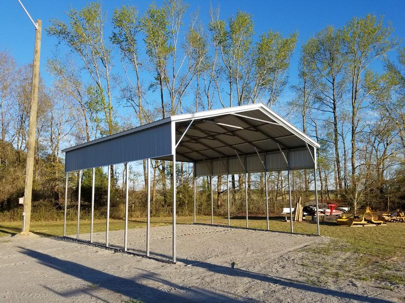 Utility Carport with Storage