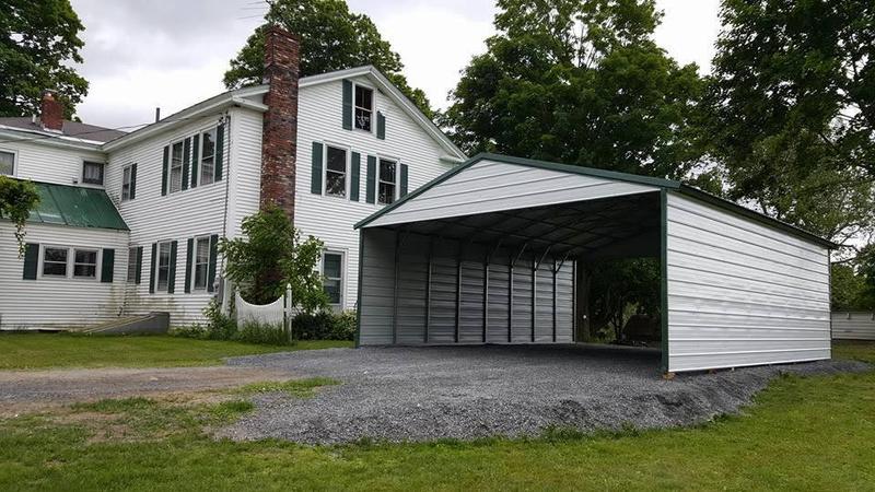 Wide Single Carport