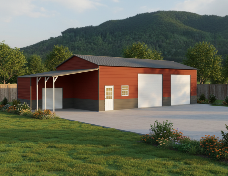 Two-Car Enclosed Garage