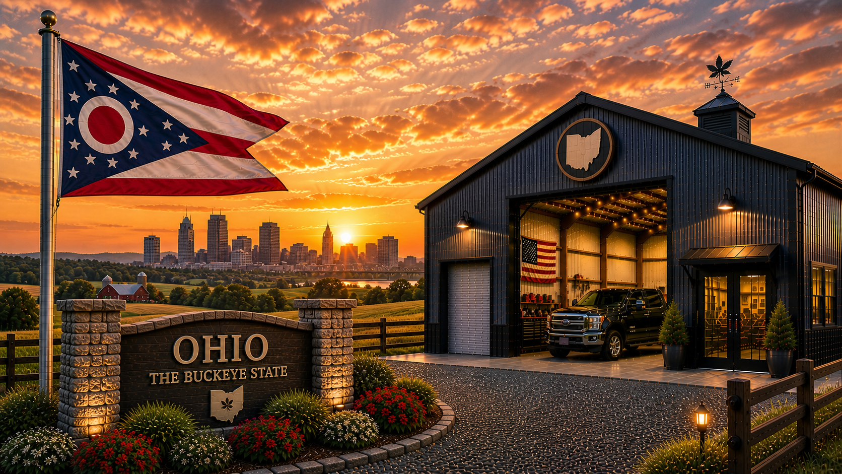 Custom metal buildings delivered and installed in Ohio — steel garages and barns
