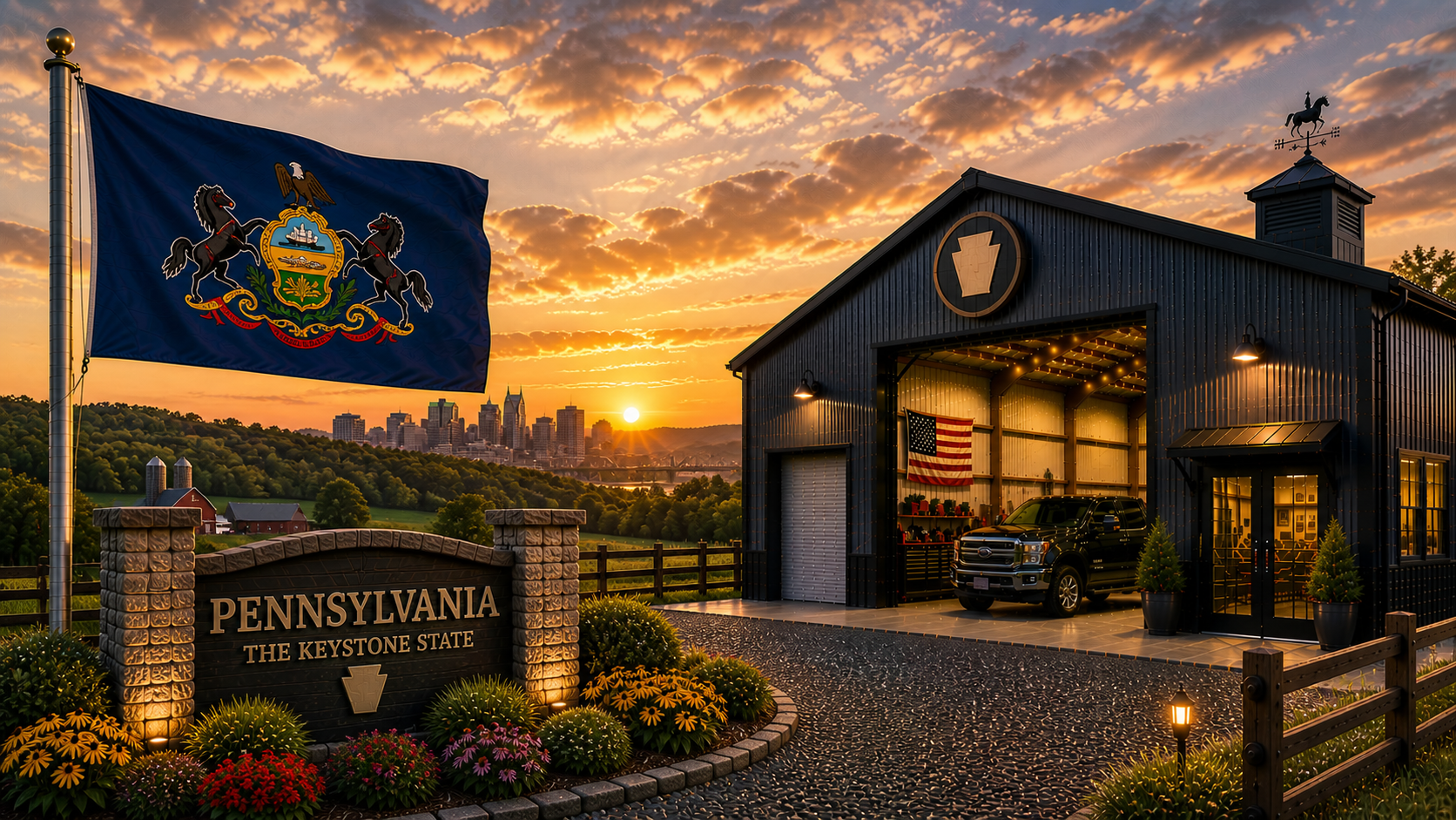 Custom metal buildings delivered and installed in Pennsylvania — steel garages and barns