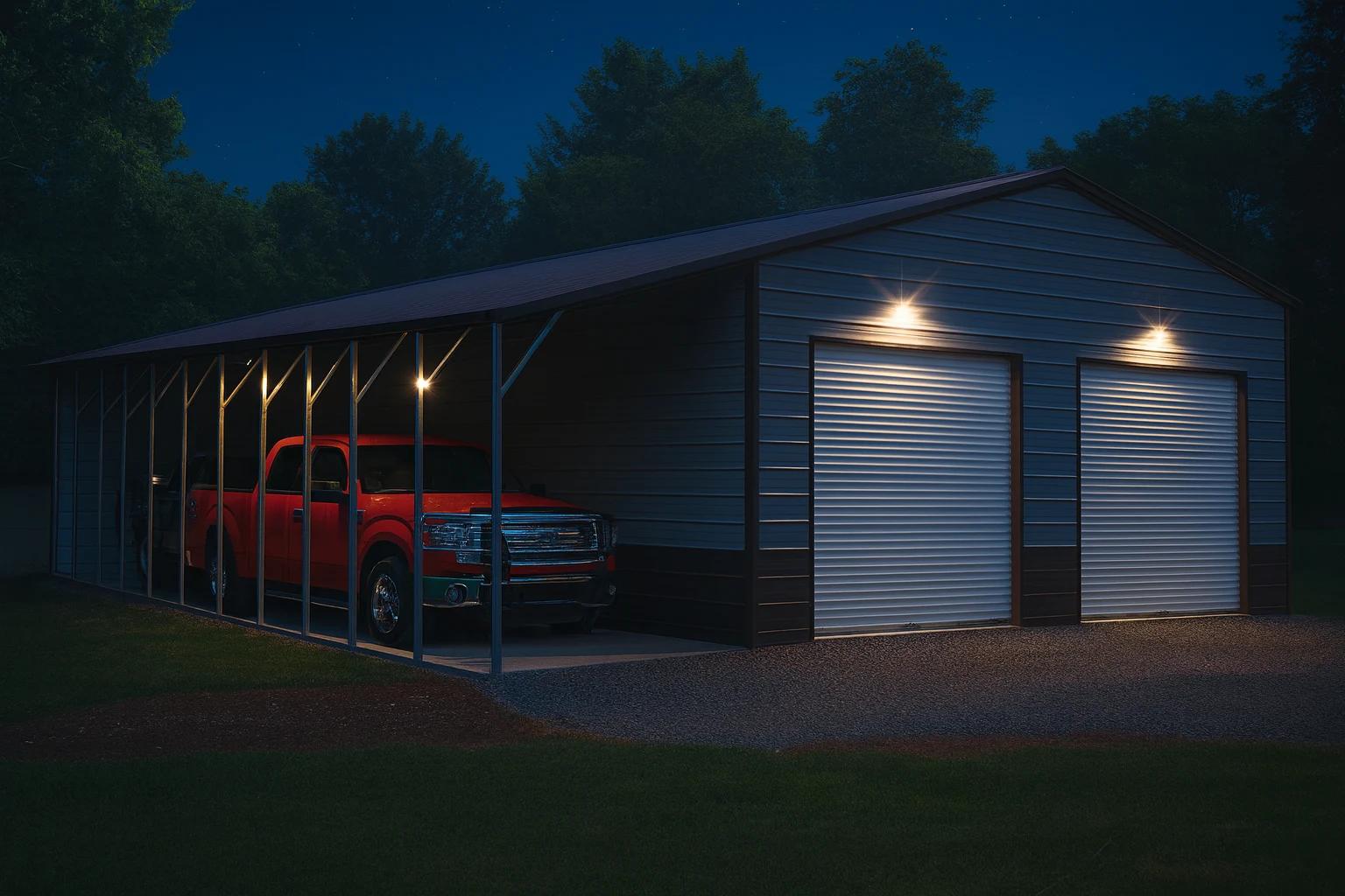 Custom metal buildings delivered and installed in South Dakota — steel garages and barns